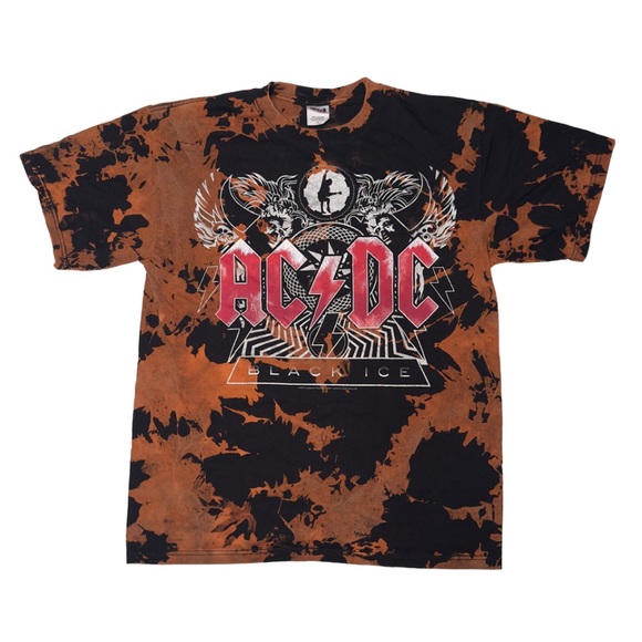 AC/DC Tie Dye Band Tee - Picture 1 of 2